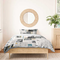 Civil Rights Leaders Bedding Set Newspaper Print Style - Wonder Print Shop