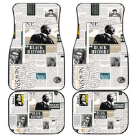 Civil Rights Leaders Car Mats Newspaper Print Style - Wonder Print Shop