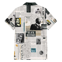 Civil Rights Leaders Family Matching Off Shoulder Maxi Dress and Hawaiian Shirt Newspaper Print Style - Wonder Print Shop