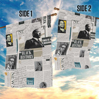Civil Rights Leaders Garden Flag Newspaper Print Style - Wonder Print Shop