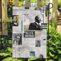 Civil Rights Leaders Garden Flag Newspaper Print Style - Wonder Print Shop