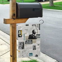 Civil Rights Leaders Garden Flag Newspaper Print Style - Wonder Print Shop