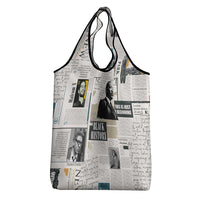 Civil Rights Leaders Grocery Bag Newspaper Print Style