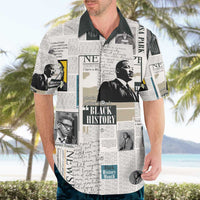 Civil Rights Leaders Hawaiian Shirt Newspaper Print Style - Wonder Print Shop