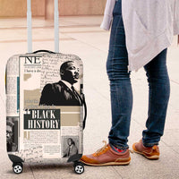 Civil Rights Leaders Luggage Cover Newspaper Print Style - Wonder Print Shop