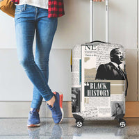 Civil Rights Leaders Luggage Cover Newspaper Print Style - Wonder Print Shop