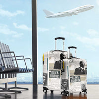 Civil Rights Leaders Luggage Cover Newspaper Print Style - Wonder Print Shop