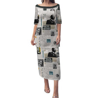 Civil Rights Leaders Puletasi Newspaper Print Style - Wonder Print Shop