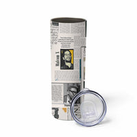Civil Rights Leaders Skinny Tumbler Newspaper Print Style - Wonder Print Shop