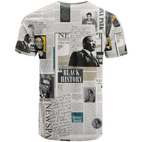 Civil Rights Leaders T Shirt Newspaper Print Style - Wonder Print Shop