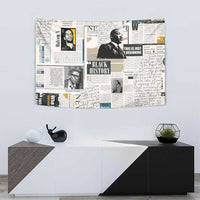Civil Rights Leaders Tapestry Newspaper Print Style - Wonder Print Shop
