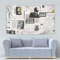 Civil Rights Leaders Tapestry Newspaper Print Style - Wonder Print Shop