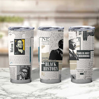 Civil Rights Leaders Tumbler Cup Newspaper Print Style - Wonder Print Shop