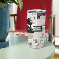 Civil Rights Leaders Tumbler Cup Newspaper Print Style - Wonder Print Shop