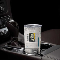 Civil Rights Leaders Tumbler Cup Newspaper Print Style - Wonder Print Shop