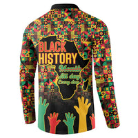 Black History Month Button Sweatshirt I Am Black History - Wonder Print Shop
