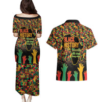 Black History Month Couples Matching Puletasi and Hawaiian Shirt I Am Black History - Wonder Print Shop