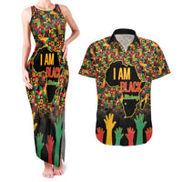 Black History Month Couples Matching Tank Maxi Dress and Hawaiian Shirt I Am Black History - Wonder Print Shop
