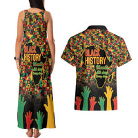 Black History Month Couples Matching Tank Maxi Dress and Hawaiian Shirt I Am Black History - Wonder Print Shop