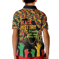 Black History Month Kid Polo Shirt I Am Black History - Wonder Print Shop