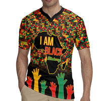 Black History Month Rugby Jersey I Am Black History - Wonder Print Shop