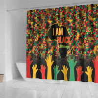 Black History Month Shower Curtain I Am Black History