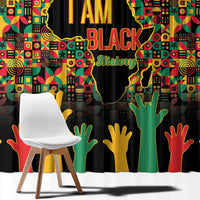 Black History Month Window Curtain I Am Black History - Wonder Print Shop