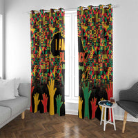 Black History Month Window Curtain I Am Black History - Wonder Print Shop