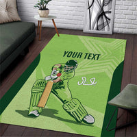 Custom Pakistan Cricket Area Rug Go Shaheens LT15