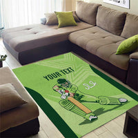 Custom Pakistan Cricket Area Rug Go Shaheens LT15