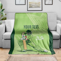 Custom Pakistan Cricket Blanket Go Shaheens LT15