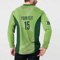 Custom Pakistan Cricket Button Sweatshirt Go Shaheens LT15