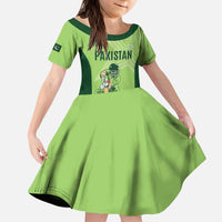 Custom Pakistan Cricket Kid Short Sleeve Dress Go Shaheens LT15