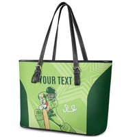 Custom Pakistan Cricket Leather Tote Bag Go Shaheens LT15