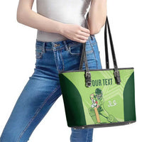 Custom Pakistan Cricket Leather Tote Bag Go Shaheens LT15