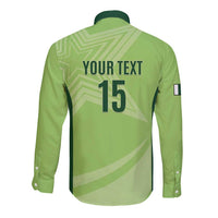 Custom Pakistan Cricket Long Sleeve Button Shirt Go Shaheens LT15