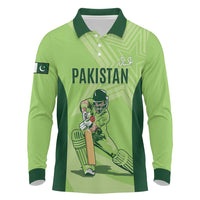 Custom Pakistan Cricket Long Sleeve Polo Shirt Go Shaheens LT15