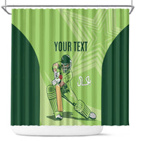 Custom Pakistan Cricket Shower Curtain Go Shaheens LT15