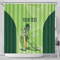 Custom Pakistan Cricket Shower Curtain Go Shaheens LT15