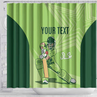 Custom Pakistan Cricket Shower Curtain Go Shaheens LT15