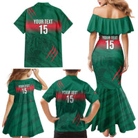 Custom Bangladesh Cricket Family Matching Mermaid Dress and Hawaiian Shirt Go Tigers
