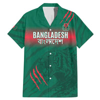Custom Bangladesh Cricket Family Matching Mermaid Dress and Hawaiian Shirt Go Tigers