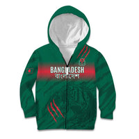 Custom Bangladesh Cricket Kid Hoodie Go Tigers