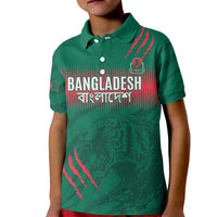 Custom Bangladesh Cricket Kid Polo Shirt Go Tigers