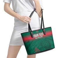 Custom Bangladesh Cricket Leather Tote Bag Go Tigers