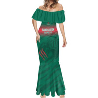 Custom Bangladesh Cricket Mermaid Dress Go Tigers