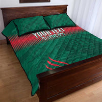 Custom Bangladesh Cricket Quilt Bed Set Go Tigers
