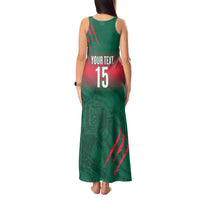 Custom Bangladesh Cricket Tank Maxi Dress Go Tigers