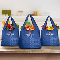 Custom England Cricket Grocery Bag Go Three Lions - Blue Ver