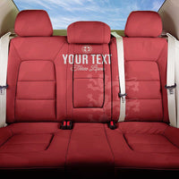 Custom England Cricket Back Car Seat Cover Go Three Lions - Red Ver